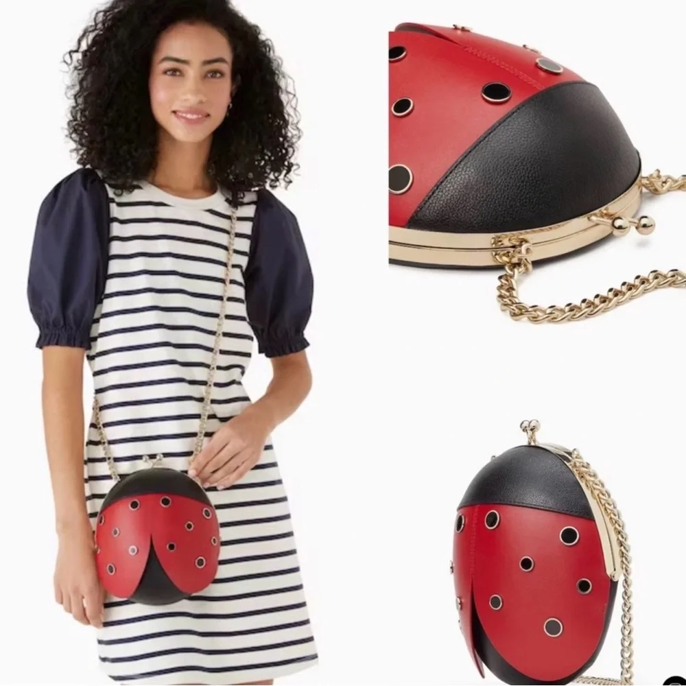 NWT Kate Spade dottie 3d ladybug NOVELTY Crossbody - Picture 2 of 10